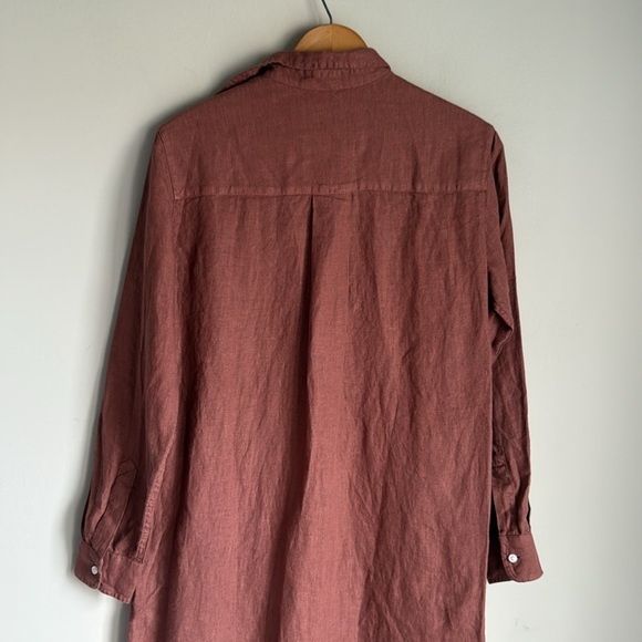 Frank & Eileen | Rory Linen MIDI Dress | Rose | XXS - Picture 4 of 11